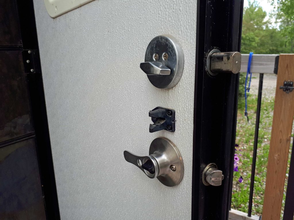 RV security starts with a deadbolt on entrance doors