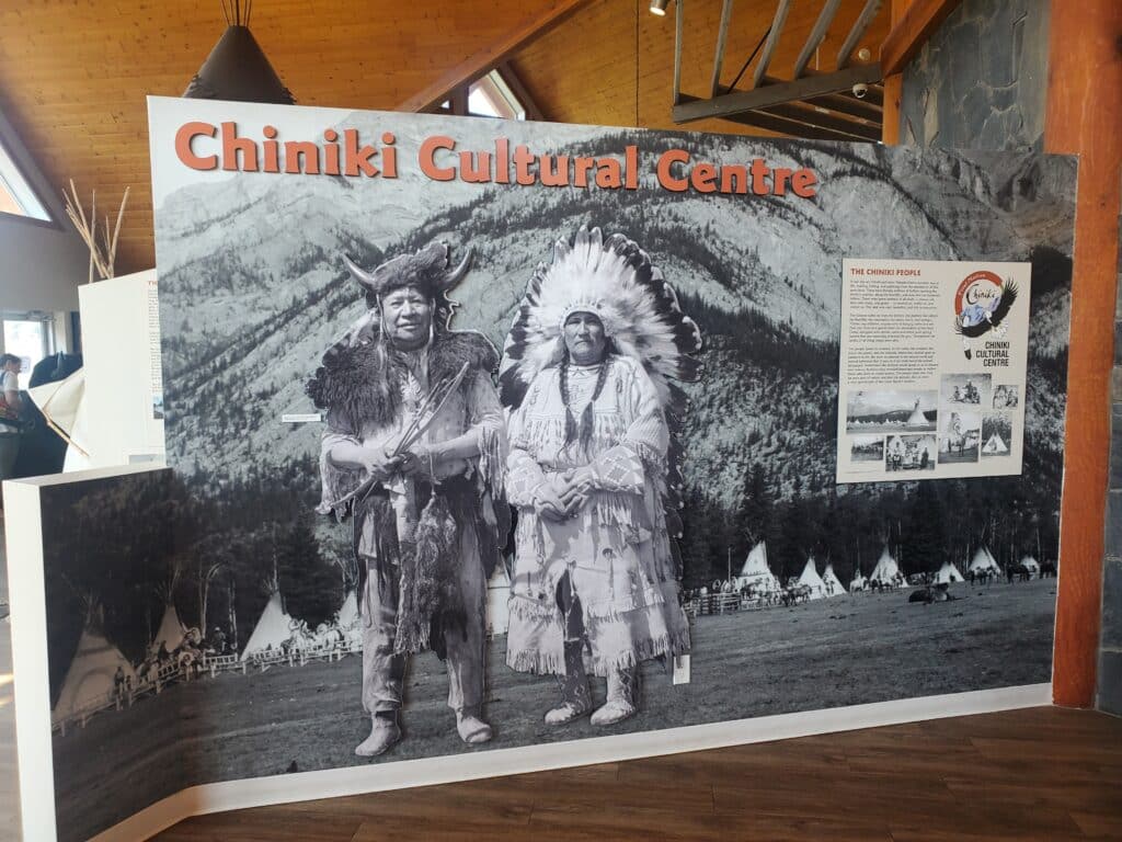 Display in the Chiniki Cultural Centre, Stoney Nakoda First Nation